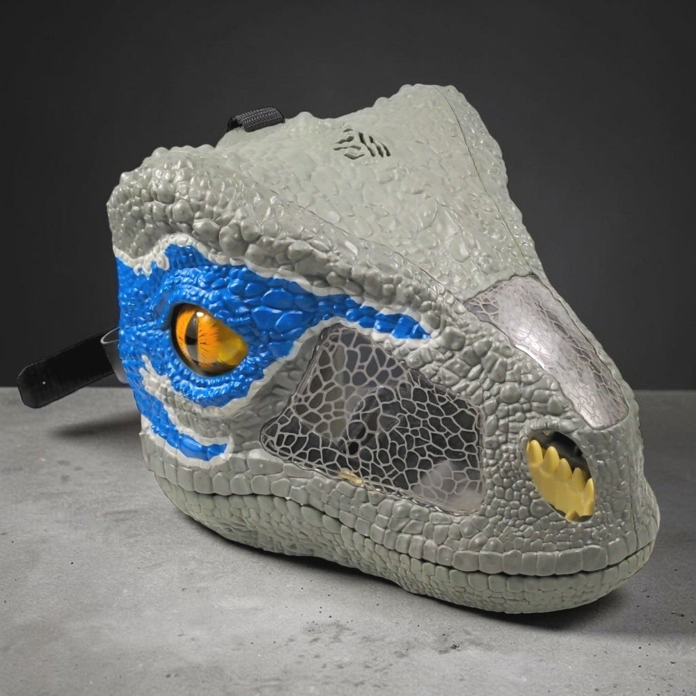 Mattel Jurassic World Blue Chomp 'n Roar Mask FMB74 2017 Velociraptor Dinosaur